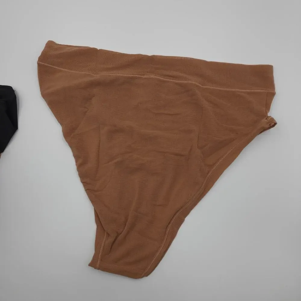 Skims Bundle of Three Panties Boy Short Cheeky Brief Dipped Thong Size 4X